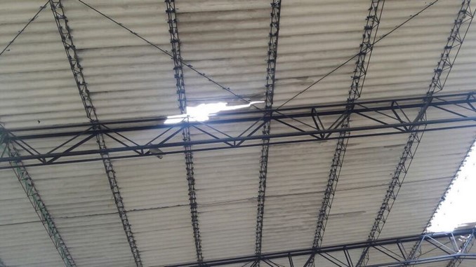 Así quedó un colegio de Baranoa tras fuerte vendaval