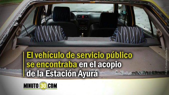 Denuncian daños a taxi que no participó en las manifestaciones