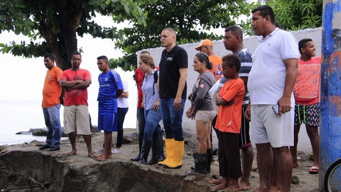 Tras fuertes lluvias, el 70% del municipio de Ciénaga amaneció inundado