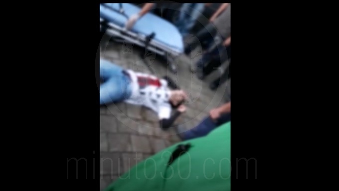EN VIDEO: Le fue mal, así terminó un presunto fletero en el Chagualo 3 fletero herido Copy1