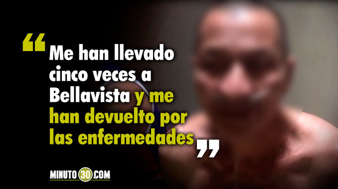 Recluso en salas de paso del CTI en Medellín pide pronta atención por su delicado estado de salud