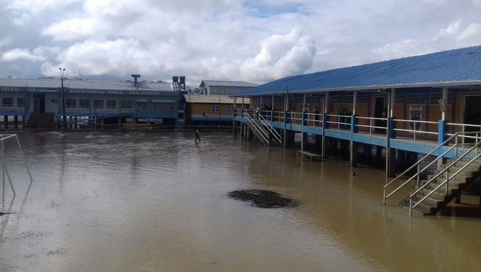 Así se ven las inundaciones en El Carmen del Darién, Chocó