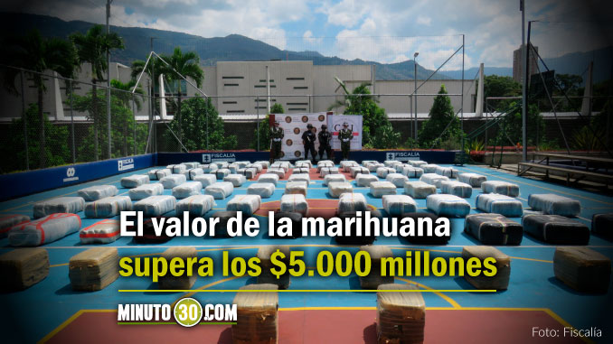 Así fue la incautación de más de 2.5 toneladas de marihuana en Bello