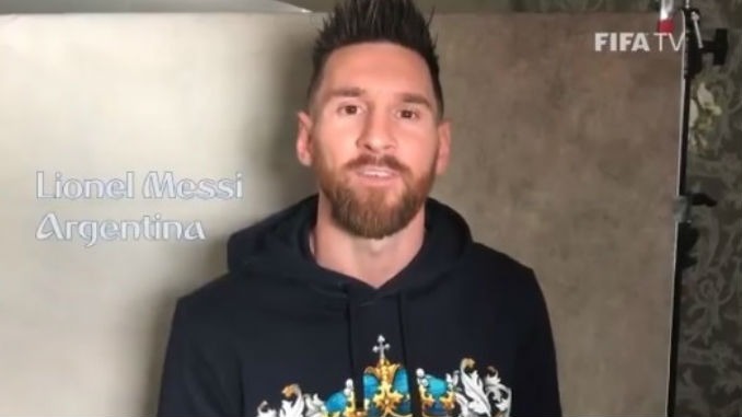 VIDEO: “Felicitaciones Colombia, nos vemos en Rusia”, saludo de Messi previo al sorteo del Mundial