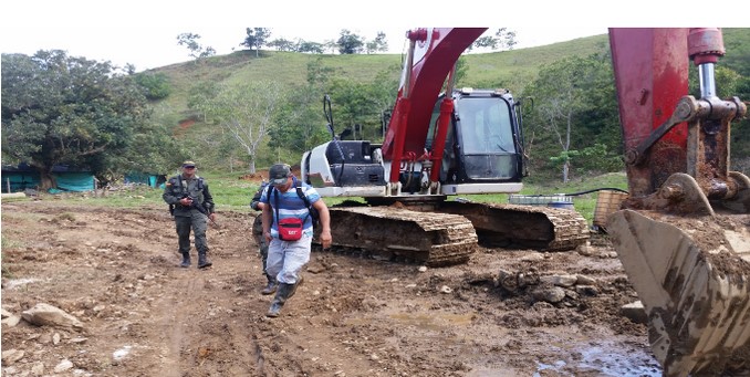 Dos capturados en Vegachí por minería ilegal