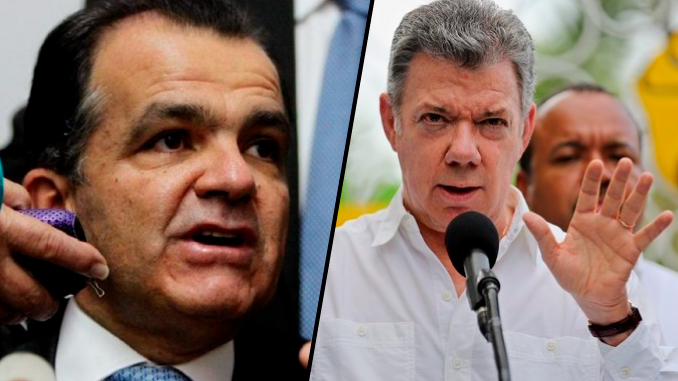 Óscar Iván zuluaga y Juan Manuel Santos
