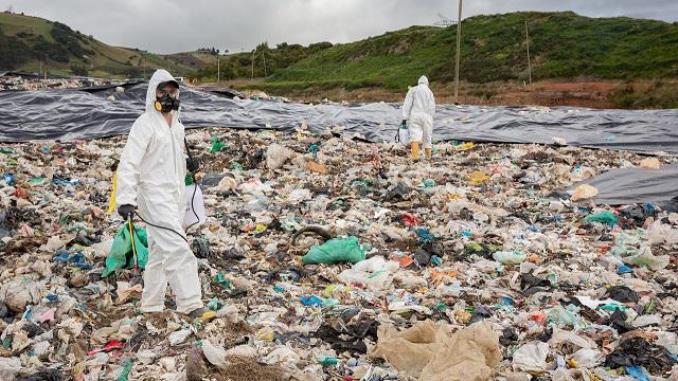 Adelantan trabajos para controlar olores y moscas en el relleno Doña Juana
