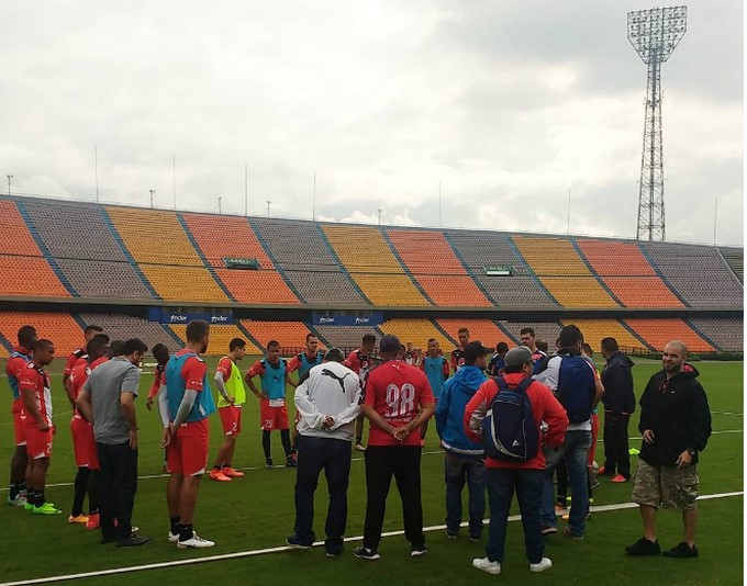 Inconforme con el rendimiento del equipo, la RXN habló con los jugadores del DIM este viernes 1 rxn jugadores Copiar