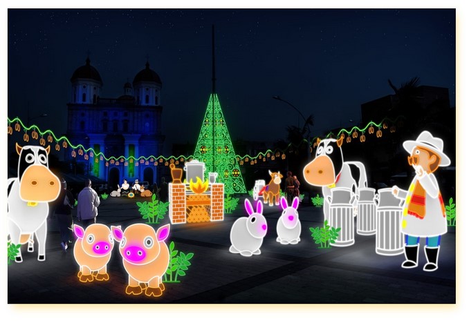 Así se verán los Alumbrados Navideños de EPM en 14 municipios antioqueños