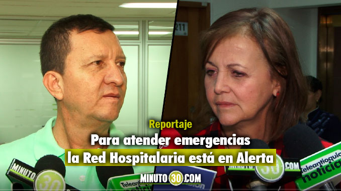 Carlos Alberto Marín - Gerente Seguridad Vial Antioquia y Victoria Eugenia Ramírez - Secretaria de Gobierno Antioquia. Foto/Minuto30