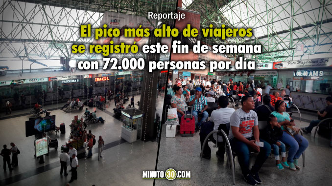 Terminal del Norte en la mañana de este martes 26 de diciembre. Foto/Minuto30