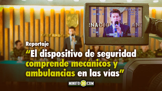 Gobernador de Antioquia en Rueda de prensa, el pasado martes 19 de diciembre. Foto/Minuto