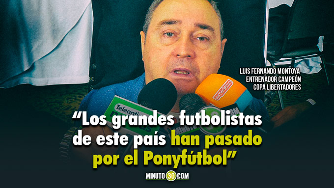 A Luis Fernando Montoya le llena de "alegría" que el Ponyfútbol lleve su nombre 3 680 A Luis Fernando Montoya le llena de alegria que el Ponyfutbol lleve su nombre
