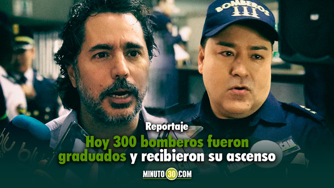 Camilo Zapata Wills - Director DAGRD, Misael Cadavid -Presidente Asociación Antioqueña de Bomberos . Foto/Minuto30