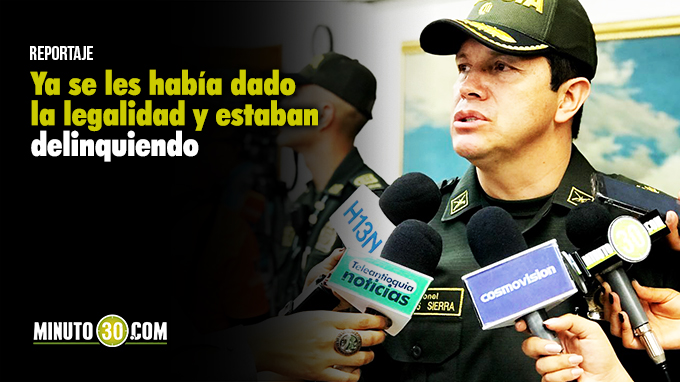 Carlos Mauricio Sierra - Comandante Policía Antioquia- Foto/Minuto30