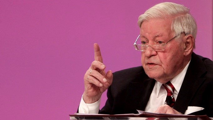 Imagen del excanciller alemán Helmut Schmidt. EFEArchivo