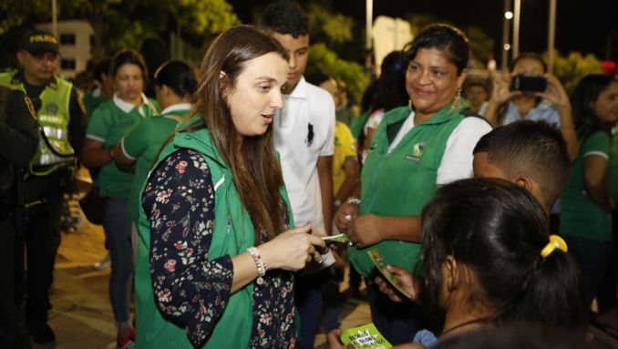 La directora general del Instituto Colombiano de Bienestar Familiar (ICBF) Karen Abudinen