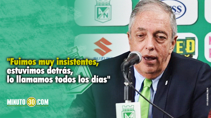 Andrés Botero indicó que Nacional se quiso "dar la pela" con Almirón 3 botero nal