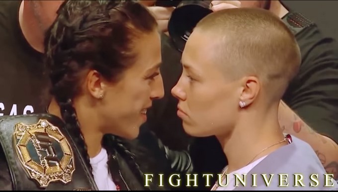 Joanna Jedrejczyk y Rose Namajunas/ Captura tomada de Youtube: FightUniverse