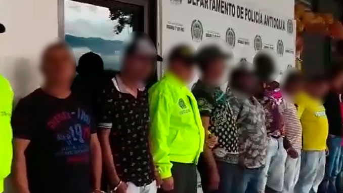 Las capturas se materializaron en Caucasia, Tarazá, Cáceres y Nechí