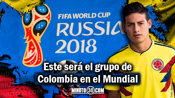 Colombia al grupo H del Mundial de Rusia 2018