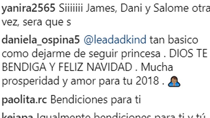 Tomada de Instagram: @daniela_ospina5