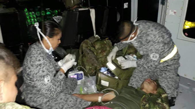 Fuerza Aérea evacuó a un soldado en el Tolima que se encontraba en delicado estado de salud