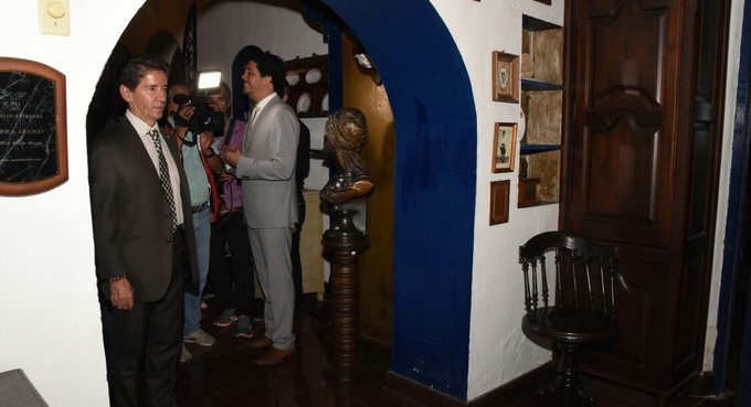 Luis Pérez en la Casablanca/ Cortesía Gobernación de Antioquia