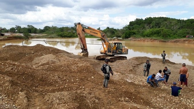 Así fue el operativo contra la minería ilegal en El Bagre