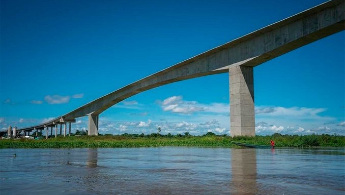 Concluyeron las obras de unión del puente Roncador, que será el más largo del país