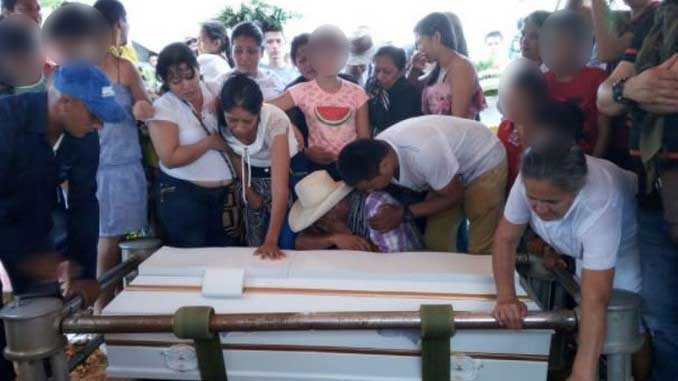 Sepelio de Karen Sofía Romero