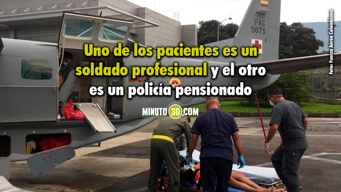 Fuerza Aérea trasladó desde el Chocó a dos pacientes en grave estado de salud