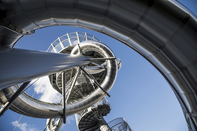 Aventura Slide Tower creado por el artista belga Carsten Höller/ EFE