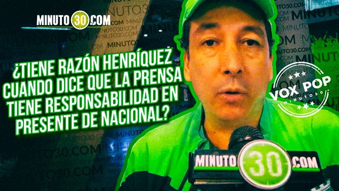 Hinchas de Nacional opinan sobre posición de Henríquez con la prensa 3 vox pop tiene razon henriquez 680