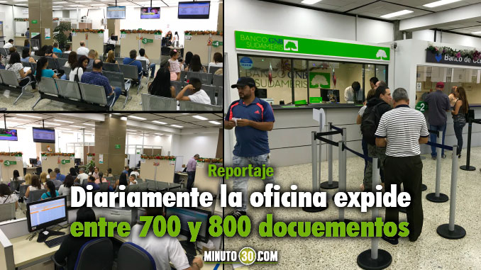 Oficina de Pasaportes Antoquia. Foto/Minuto30