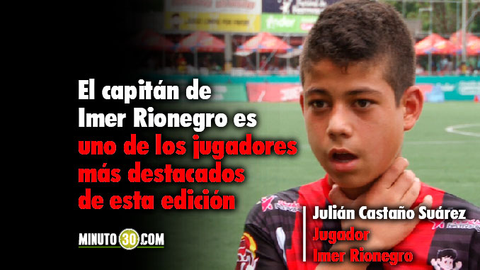 Julián Castaño, orgulloso de representar a Rionegro en el Ponyfútbol