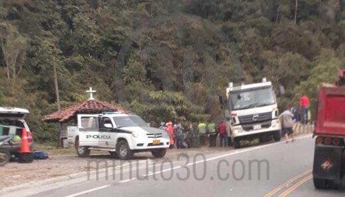 Accidente en la vía Medellín - Santa Rosa de Osos dejó al menos cinco personas muertas
