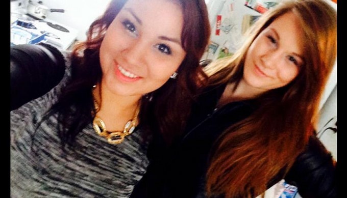 La fallecida Brittney Gargo y Cheyenne Antoine.