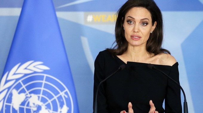 La enviada especial del Alto Comisionado de las Naciones Unidas para los Refugiados, la actriz estadounidense Angelina Jolie/ EFE
