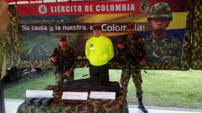 Depósito con armas en Boyacá
