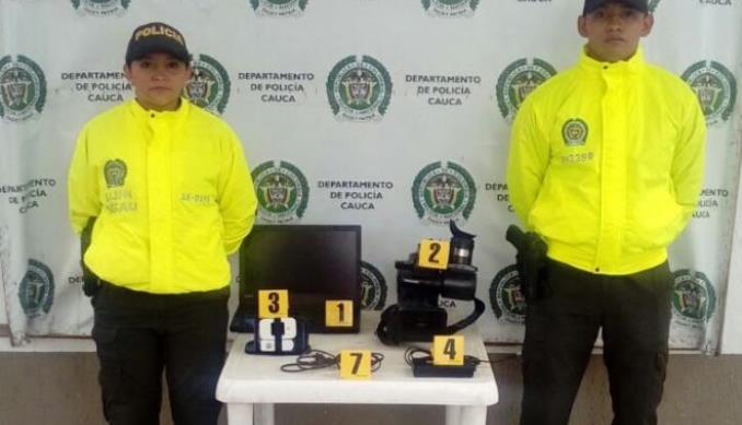 Policía recuperó los elementos que le habían robado a un periodista