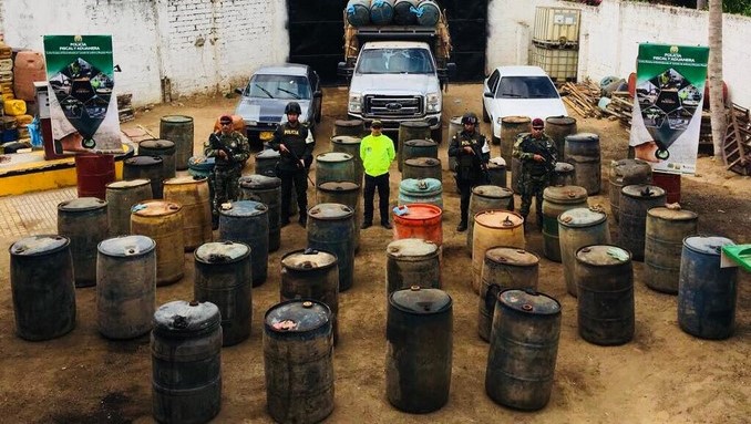 Seis mil galones de gasolina incautados y cuatro capturados dejó un operativo en La Guajira