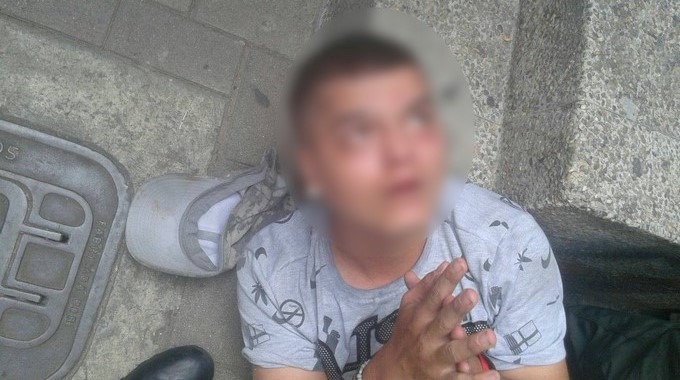 Pillado robando en Santa María.