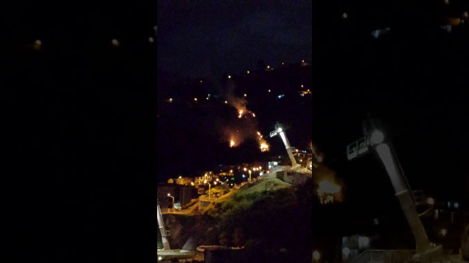 Reportan incendio en el barrio Juan XXIII
