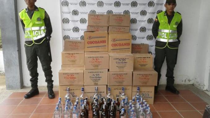 Policía incautó licor adulterado en Cañasgordas