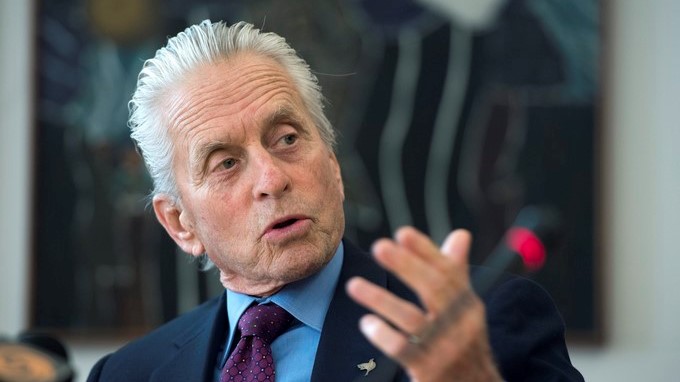 Michael Douglas, actor estadounidense y mensajero de la paz para las Naciones Unidas. EFE/Archivo