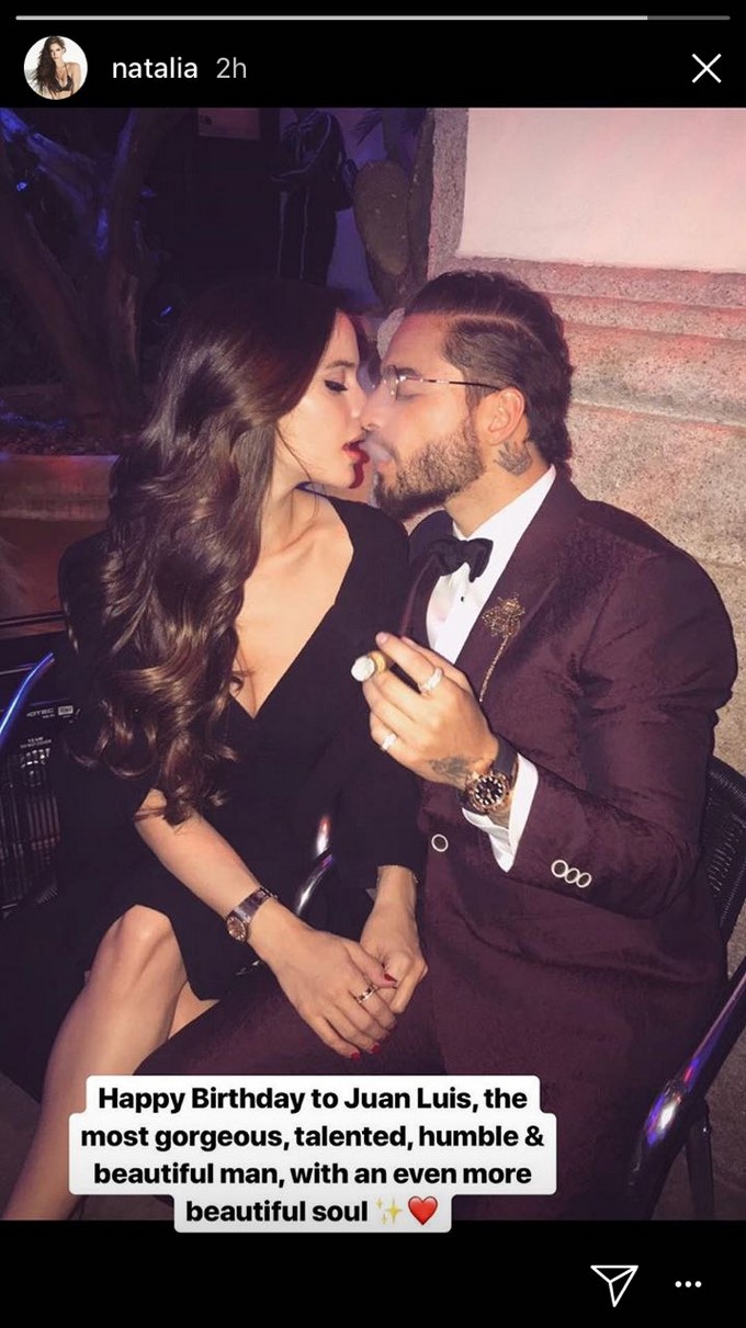 Natalia Barulich y Maluma/ Tomada de Instagram: @natalia