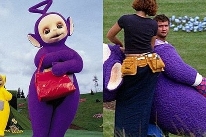 Simon Shelton Barnes como Tinky Winky en Teletubbies/ Propiedad de BBC
