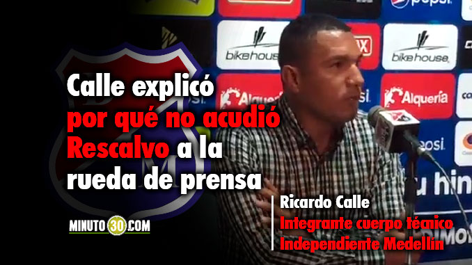 VIDEO: Ricardo Calle destacó el acoplamiento de los refuerzos y entregó balance del partido con Huila 3 678 Reacciones Ricardo Calle tras el triunfo de Independiente Medellin ante Huilla