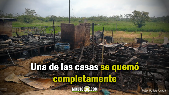 Confirman que incendio en Murindó no dejó policías lesionados